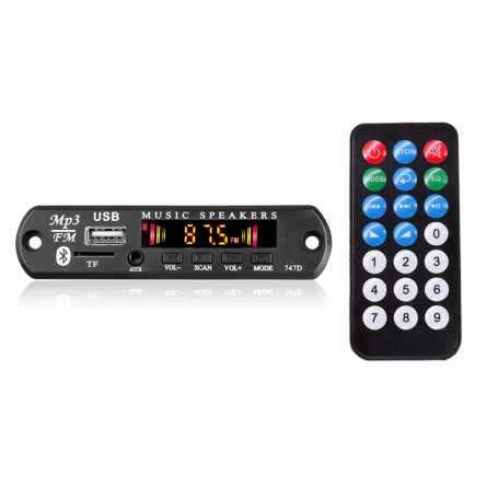 پخش کننده MP3 بلوتوثی پنلی مدل V20 با اکولایزر و ولتاژ 5 ولت، مناسب برای سیستمهای صوتی خودرو