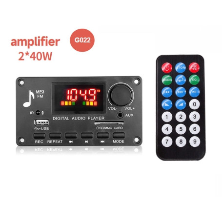 پخش کننده MP3 PLAYER پنلی بلوتوثی ولوم دار دارای آمپلی فایر 2X40W